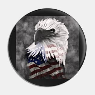 Proud Bald Eagle Pin