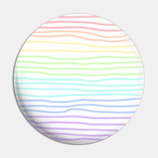 Pastel Rainbow Hand Drawn Lines - Lighter Pin