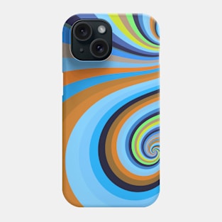 Earth Pastel Color Retro Twirl Pattern Phone Case