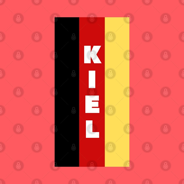 Kiel City in German Flag Vertical by aybe7elf