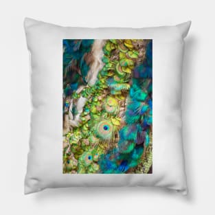Peacock feathers Pillow