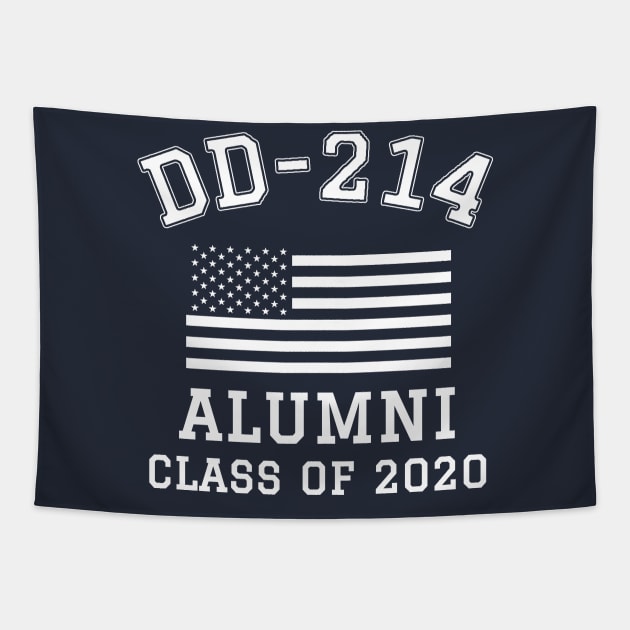 Patriotic DD-214 Alumni Class of 2020 Tapestry by Revinct_Designs