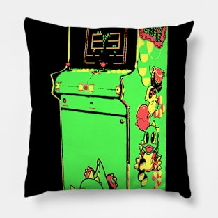 Bubble Bobble Retro Arcade Game 2.0 Pillow