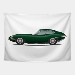 E Type Series 1 Coupe British Racing Green Tapestry