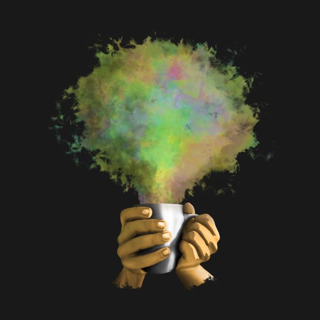 Cup of imagination, green by Zlat