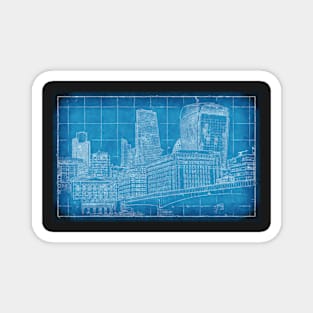 London Blueprint Magnet