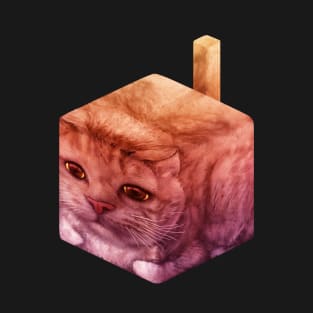 Cat Cube^3 (Voxel Feline, Block Pet, Box Cat) T-Shirt