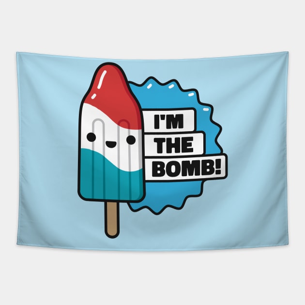 I'm the Bomb // Cute Popsicle Red White & Blue Tapestry by SLAG_Creative