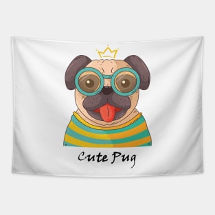 Cute Pug Tapestry