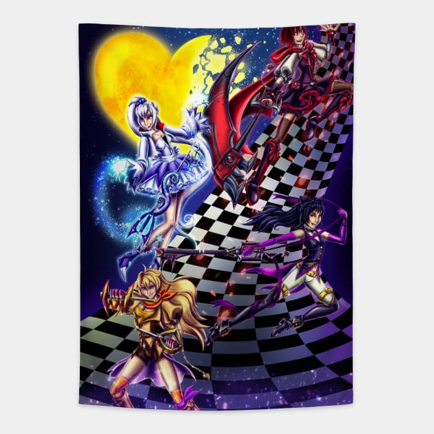 RWBY Kingdom Hearts Rwby Kingdom Hesrts Tapestry TeePublic