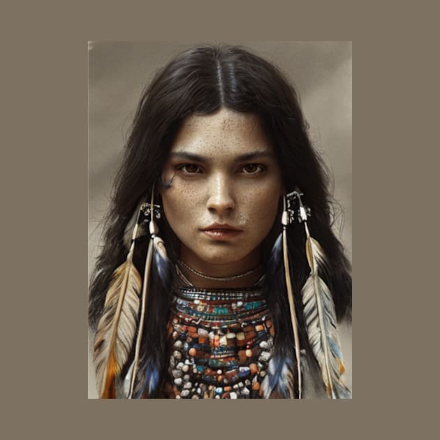 The american indians girl by JRC SHOP