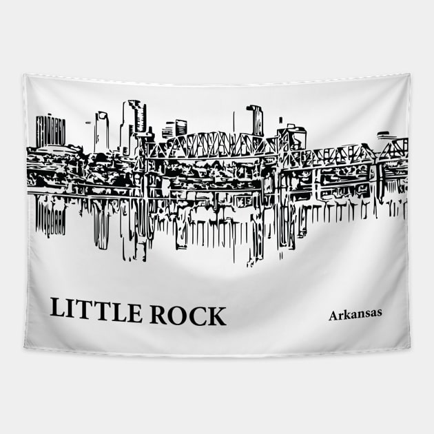 Little Rock - Arkansas Tapestry by Lakeric