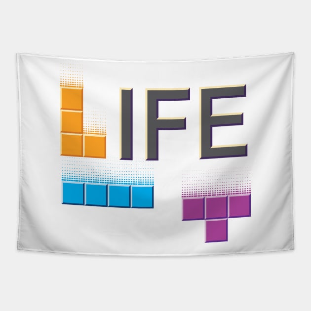 Tetris Life Tapestry by KristopherBel