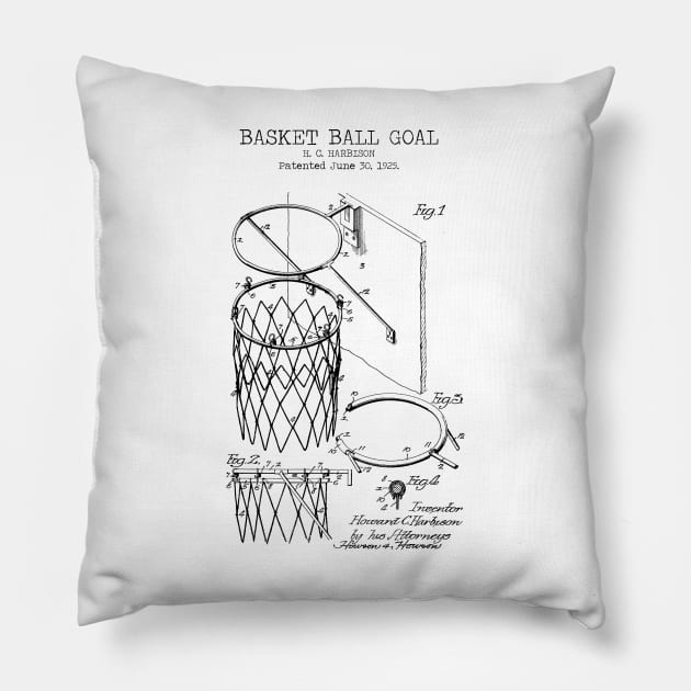 BASKETBALL GOAL patent Pillow by Dennson Creative