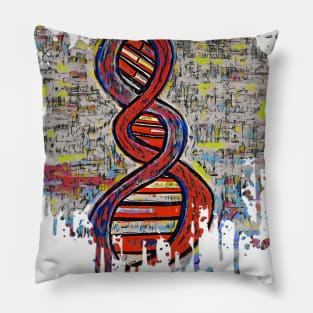 DNA Color Burst Pillow