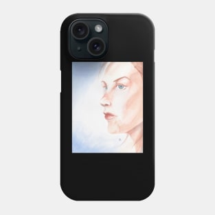 Watercolor girl painting II Phone Case