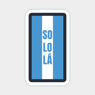 Sololá City in Guatemala Flag Colors Vertical Magnet