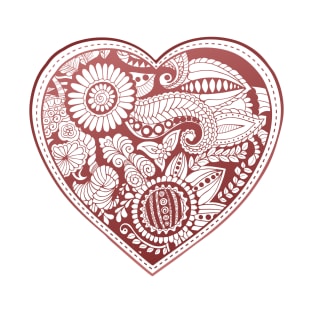 Zentangle heart T-Shirt