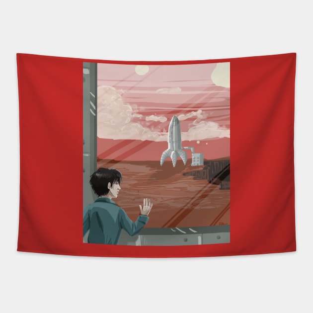 Get Your Ass to Mars Tapestry by The Ostium Network Merch Store