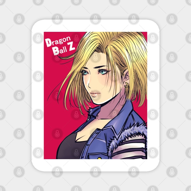 android 18 Magnet by kotchiyuuki