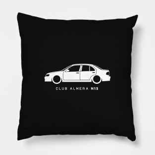 Nissan Almera N15, Club Almera N15 Sedan Fan Art, Gift for him, Nissan Lover Gift, Nissan Fan Gift Pillow