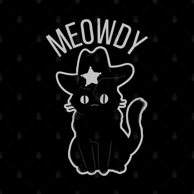 Meowdy Texas Cowboy Cat by FullOnNostalgia