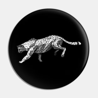 Running Cheetah Pin