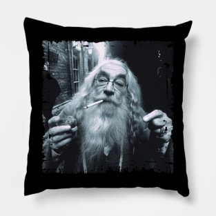 Stoned Wizard Old Man Magician Real Life Pillow