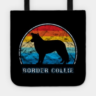 Border Collie Vintage Design Dog Tote