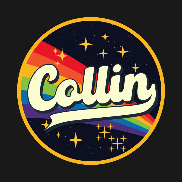 Collin // Rainbow In Space Vintage Style by LMW Art