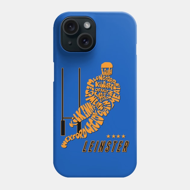 Leinster rugby fan gift Phone Case by Helepictor Rugby