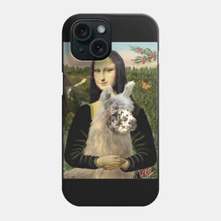 Mona Lisa and Her Llama Phone Case