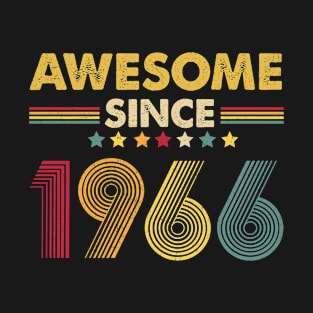 Awesome Since 1966 Vintage 55th Birthday 55 Years Gift T-Shirt