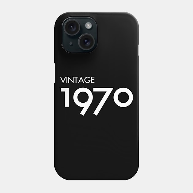 Vintage 1970 Gift 50th Birthday Party Phone Case by Damsin