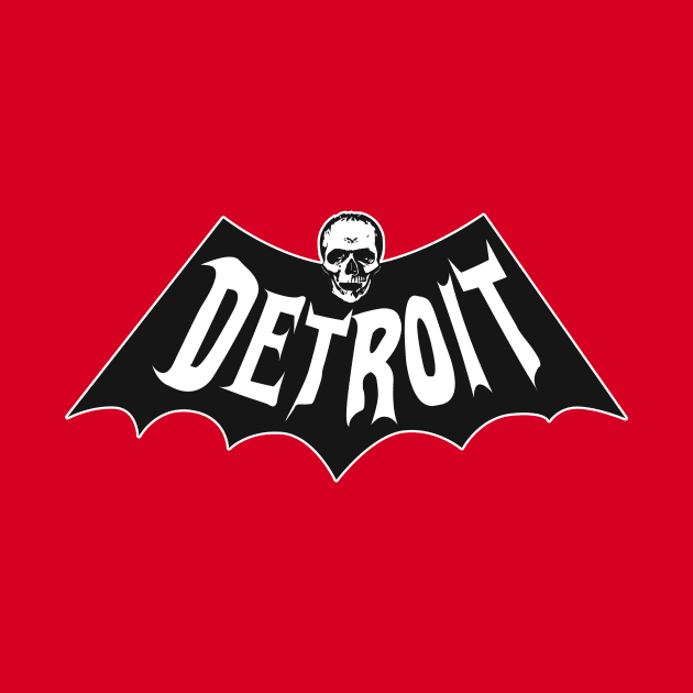 Detroit Skull Bat by Evan Derian