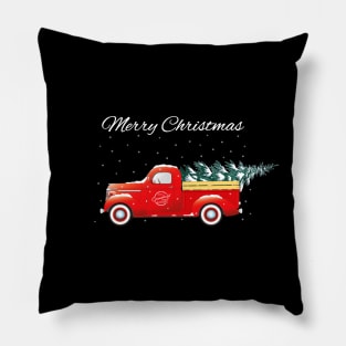 Christmas Truck & Tree Pillow