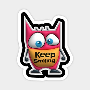 Keep smiling with cute monster Magnet