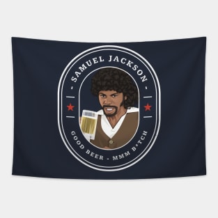 Samuel Jackson - Good Beer mmm b*tch Tapestry