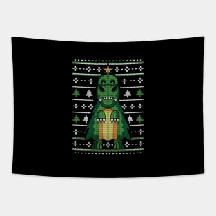 Ugly Sweater Dinosaur Tapestry