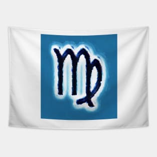 Virgo Symbol Tapestry