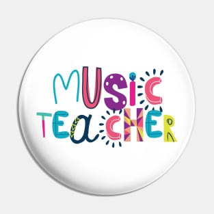 Cute Music Teacher Gift Idea Back to School Pin