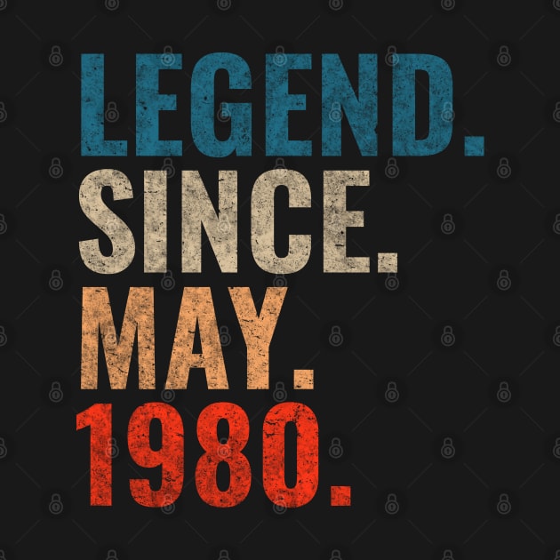 Legend since May 1980 Retro 1980 by TeeLogic