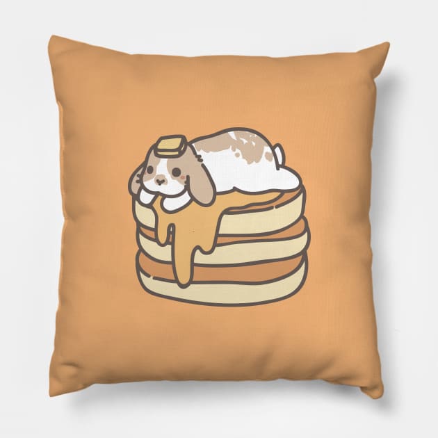 Pancake Bunny Pillow by The Artsy Whim