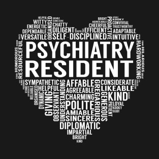 Psychiatry Resident Heart T-Shirt