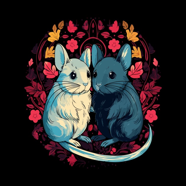 Chinchilla Couple Valentine by JH Mart