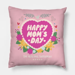 Happy Moms Day The Original Superhero Pillow