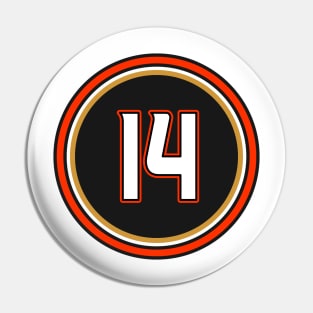 Adam Henrique Number 14 Jersey Anaheim Ducks Inspired Pin