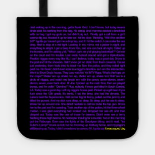 “Just Waking Up In The Morning…” (L.A. Lakers Colorway) Tote