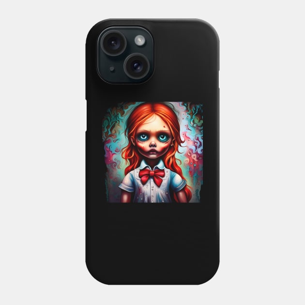 scary doll Phone Case by mdr design