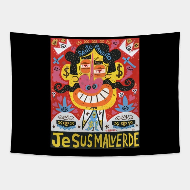 JESUS MALVERDE Tapestry by MEXOPOLIS